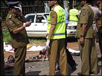 Scene of the blast (photo Elmo Fernando)