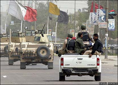 Kendaraan seperti yang diserang, yang mengangkut pasukan komando polisi Irak, sering terlihat di ibukota. Kendaraan semacam ini mengiringi konvoi militer Amerika yang lebih terlindung.