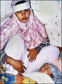 ہلاک ہونے والے ایک بچے کی والدہ