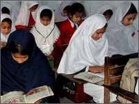 स्वात में लड़कियों का एक स्कूल