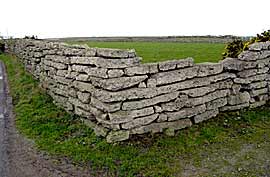 Mourne Walls made from broken up concrete runways