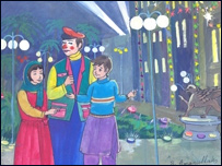 لالوماما و مهمانان قصر