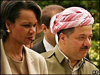 کاندوليزا رايس و بارزانی