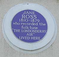 Jane Ross commemorative plaque, Limavady