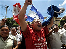 Seguidores de Zelaya