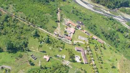 The hacienda at Louisiana where Matt was taken ill