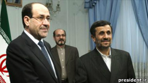احمدی نژاد و مالکی