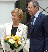 Ngoại trưởng Nga Sergei Lavrov gặp ngoại trưởng Ba Lan Anna Fotyga