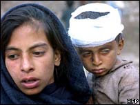 Vítimas do terremoto em Balakot