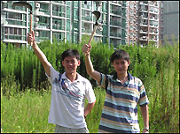 暑假义务为小区除草