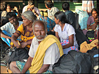 Old man in IDP camp