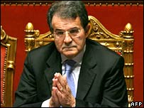 O primeiro-ministro italiano, Romano Prodi