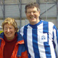 (Right to Left) Lowell, his wife Carol and son Ian at the Irish Cup Final this year