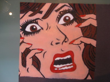 My version of Lichtenstein's girl screaming.