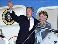 George W. Bush a jeho žena