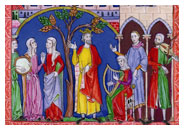 Medieval musicians - O Dulcis Scotia cover artwork - (c) Cait Webb