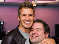 David Beckham with Chris Moyles