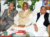 अमर सिंह, कल्याण सिंह और मुलायम सिंह यादव