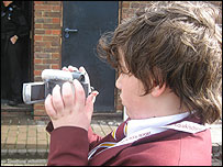 Colne Community School pupil films on School Report Day