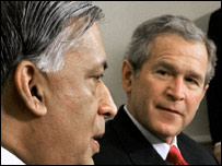 صدر بش اور شوکت عزیز