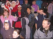 Christmas lights switch-on