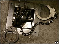 دستبند در بازداشتگاه گوانتانامو