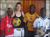 Jenny Treacher in Kenya