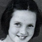 Patricia's sister Carol, aged 8