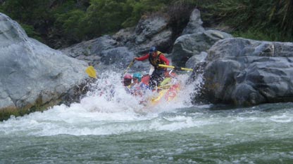 Bruce's boat capsizes