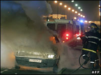 دس دنوں کے اندر دو ہزار کاریں جلادی گئی ہیں