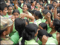 Protest against alleged police abuse in Sri Lanka (file photo)