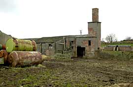 Old WWII buildings now used as farm buildings