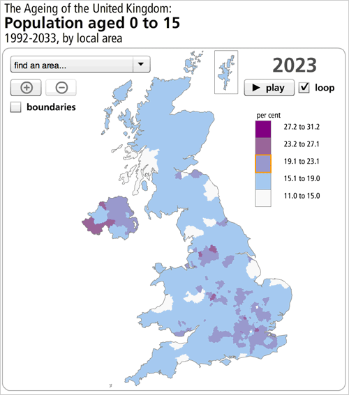 Population 0-15, 2023