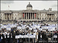 Londra'daki protesto