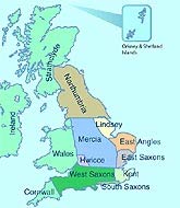 Map of Anglo-Saxon England