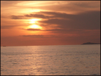 Sunset in Sihanoukville