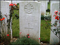The grave of Pte A King