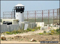 پست نگهبانی اسرائیل در نوار غزه