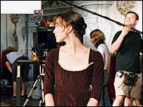 Keira Knightley filming at Wilton House