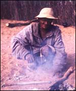 Red People series - feeding the home fire