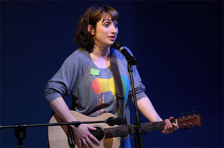Isy Suttie performing at the 2010 Machynlleth Comedy Festival. Photo: Ed Moore