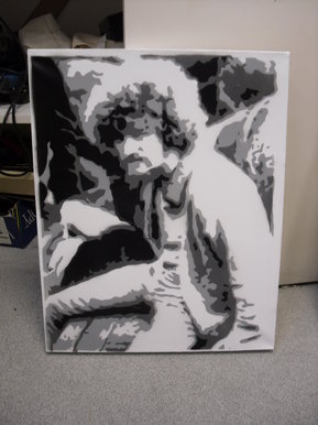 Luke Kelly 3 Layered Stencil