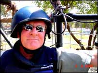 Don Lucey during a recent tour of Iraq