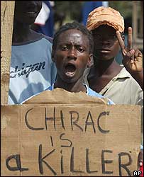 Protifrancouzské protesty na Pobřeží slonoviny