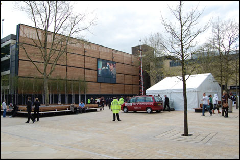 The Big Screen launch at Wharf Green in Swindon