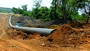 Gas Pipe in Northern Burma