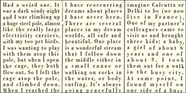 Words from a newspaper