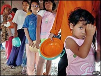 سونامی سے متاثر بچے