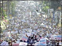 Protesta në Haiti