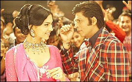 Deepika Padukone and Shah Rukh Khan